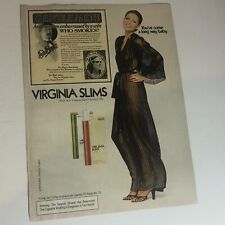 1975 Virginia Slims Print Ad Advertisement Vintage Pa2 picture