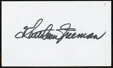 Kathleen Freeman d2001 signed autograph auto 3x5 Cut American Actress picture