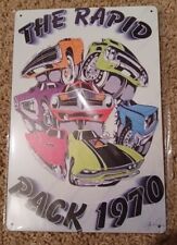 Mopar Metal Sign The Rapid Pack 1970 New SEALED  picture