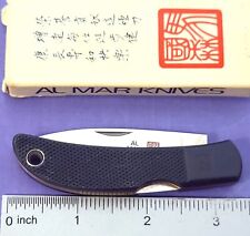 AL MAR Knife Made In Seki Japan Lockback Rubber Handles 60/200 NOS Near MINT picture