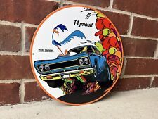 Plymouth Mopar Racing Gasoline Oil Gas Heavy Steel Metal Vintage Style Sign picture