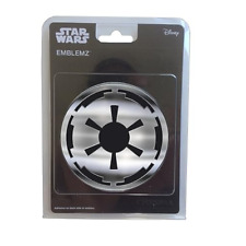New Star Wars Imperial Badge Injection Molded Chrome Color Licensed 3-D Emblem picture