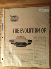 MISC690 Article The Evolution Of The 1961 Corvette Prototype Aug 1960 4 page picture