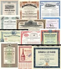 Collection of 12 Foreign Stocks & Bonds - Dated from 1911 to 1983 - All Differen picture