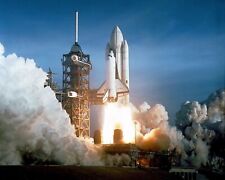 SPACE SHUTTLE COLUMBIA (STS-1) FIRST LAUNCH APRIL 1981  8X10 NASA PHOTO REPRINT picture