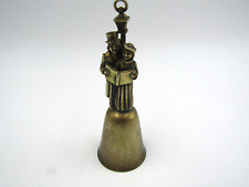 Vintage Brass Bell Christmas Carolers Lamp Post picture