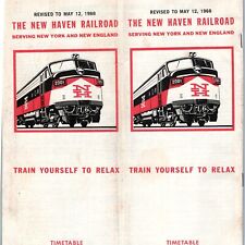 May 1968 New Haven Railroad Timetable Public Passenger 2001 Train Schedule 4M picture