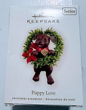 Hallmark Keepsake Ornament 2009 Puppy Love 19th Series Brown Labrador Wreath picture