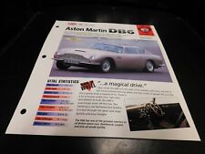 1965-1970 Aston Martin DB6 Spec Sheet Brochure Photo Poster 66 67 68 69 picture