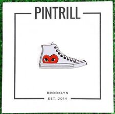 ⚡RARE⚡ PINTRILL CDG White High Top Sneaker Pin *BRAND NEW* 👟 picture