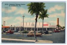 1955 Gateway Business Section Cars Drug Store Ft. Lauderdale Florida FL Postcard picture