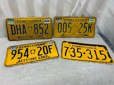 1985-1992 Four Vintage Pennsylvania Keystone State USA License Plate Original picture