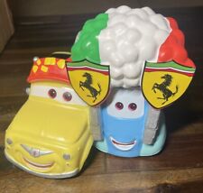 Disney Pixar Exclusive Cars FIAT Ferrari Italy Piggy Bank w/ Stopper Rare NEW picture
