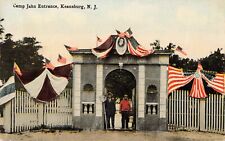 Camp John Entrance Keansburg New Jersey Dancing Pavilion c1910 Postcard picture