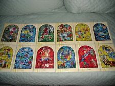 The Stained Glass Windows By Marc Chagall 12 Jerusalem Windows Cards picture
