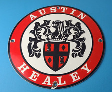 Vintage Austin Healey Sign - Car Automobile Gas Pump Service Porcelain Sign picture