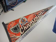 Vintage 1997 & 1998 NHL Detroit Red Wings Stanley Cup Champions Pennant BIS picture
