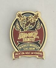 Vintage Moose Brew Jackson Hole Wyoming PIN enamel Saloon picture