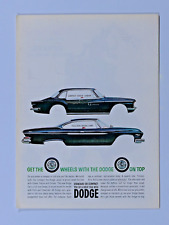 1962 Dodge Dart Dart Dodge Lancer  Vintage Get The Wheels Original Print Ad picture
