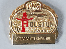 Houston Livestock Show and Rodeo Pin - 1976  