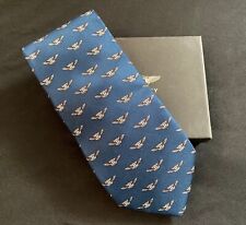 Genuine BENTLEY Logo Tie Blue Silk Continental Azure Mulsanne picture