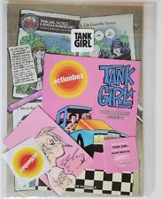 Signed Tank Girl Poster & Print / Trading Card / Skidmobile Vehicle Backing Card picture