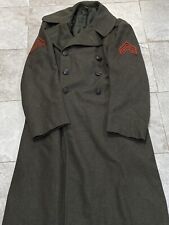 RARE WORLD WAR II MARINES USMC 1942-43 WOOL TRENCH COAT NAMED WWII 5-S picture