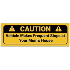 2-PACK VEHICLE MAKES FREQUENT STOPS AT YOUR MOM'S HOUSE STICKER JDM FUNNY DECAL picture