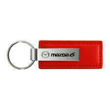 Mazda 6 Keychain & Key Ring – Premium Red Leather Key Chain picture