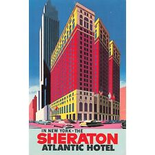 Postcard In New York - The Sheraton Atlantic Hotel Chrome Unposted 1939-1970s picture
