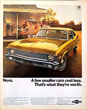 1970 Chevrolet Nova Print Ad Body By Fisher Two Door Coupe Torque Drive picture