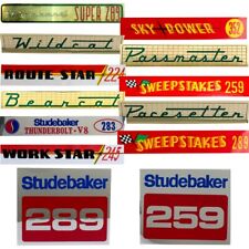 Studebaker Valve Cover Decals | Eight Cylinder Engines picture