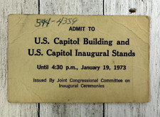 President Nixon 1973 Inauguration Ticket Political Congressional Committee VTG picture