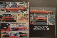 1982 Toyota Supra Retractable Headlights 2p Print Ad Dan Gurney picture