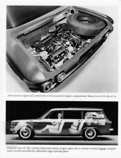 1961 Chevrolet Corvair Engine Compartment & Lakewood Wagon Press Photo 0497 picture