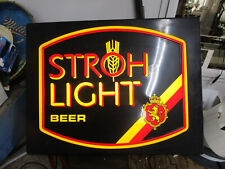 Vintage Stroh Light Lighted Sign Man Case WORKING picture