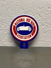 National Hot Rod Association Thick Metal Plate Topper Garage Car Gas Oil Sign picture