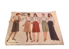 Vintage UNUSED Vouge Basic Designs Sewing Pattern #1023 Skirt  Size 18 20 22 picture