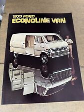 1973 Ford Econoline Window and Cargo Van Vintage Car Sales Brochure Catalog picture