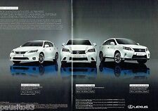 2012 Lexus Full Hybrid CT 200h GS450h (2d) ADVERTISING ADVERTISEMENT 106 picture