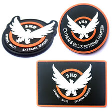 3 PCS THE DIVISION SHD GAME COPY RUBBER TACTICAL HOOK LOOP PATCH BADGE BLACK picture