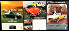 MGB Classic Print Ad Lot 1973 1975 1980 picture