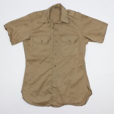 1952 Army Shirt Cotton Khaki -1 Stand Up Collar 8.2 Oz Korean War SIZE 14.5 X 32 picture
