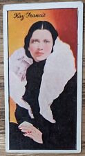 1935 Carreras Famous Film Stars Cigarette Card #40 Kay Francis  picture