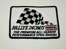 2 Vintage Uniroyal Tire & Rubber Rallye 240 Tires Car Cloth Patch 1970s NOS New picture