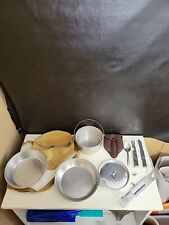 Vintage Boy Scouts  Regal Metal Mess Kit Cookware With Fork,knife And Spoon, BSA picture