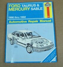 1421 HAYNES Automotive Repair Manual FORD TAURUS & MERCURY SABLE 1986-1992 picture