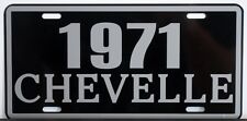 1971 71 CHEVELLE METAL LICENSE PLATE SS SUPER SPORT 327 350 396 454 CONVERTIBLE picture