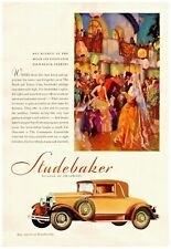 1929 Studebaker Vintage Print Ad Beach And Tennis Club Palm Beach Florida  picture