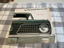 1966 Plymouth Barracuda Sales Brochure Authentic Vintage Promotional Advertising picture